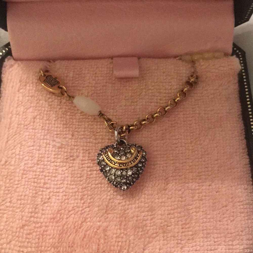 Juicy Couture heart shaped necklace